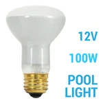 100R20FL Pool 12V 100W Flood Light Bulb Dimmable Frosted Medium E26. Fixed Price $10.43.