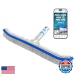 Heavy Duty 18" Nylon/stainless Steel Pool Brush - Concrete/gunite/plaster. Fixed Price $40.71.
