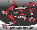 Gas 2021 - 23 Mc 250F 350F 450F 300 Semi Custom Graphics Kit Og. Fixed Price $189.99.