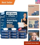 Wet Body Wipes For Adults Shower Alternative Bathing No Rinse, Large 8 X 1.... Fixed Price $55.90.