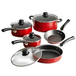 Tramontina Non-stick Red Cookware Set, 9 Piece. Fixed Price $33.97.