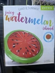 Intex Watermelon, Inflatable Island, 72" 9" Red. Fixed Price $49.99.