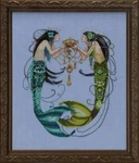 Sale! Complete Xstitch Kit The Twin Mermaid MD141- By Mirabilia. Fixed Price $160.47.