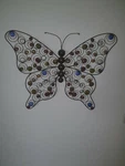 Metal Butterfly Fence Hanger Wall Art Decor Home Made 80X60 Cm. Fixed Price $170.16.