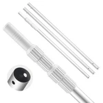 Telescopic Aluminum Pool Pole, Adjustable Length 3.4 To 15 Ft With Twist Lock. Fixed Price $26.99.