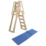 Vinyl Works Frame Ladder For Swimming Pools 48 To 56 Inch Tall And Mat. Fixed Price $266.99.