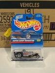1998 Hot Wheels Super Comp Dragster 5SP # 1041 Silver Nip Vintage Blue Card. Fixed Price $5.25.