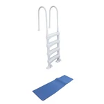 Vinyl Works 4 Step Ladder For 60" Swimming Pool W/swimline Protective Mat. Fixed Price $196.89.