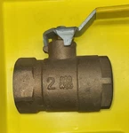 American Valve, 2" Female Npt W/ Stainless Ball, 600 Wog, Bronze. Fixed Price $94.99.