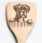Boxer Laser Engraved Dog Spatula Turner Shovel Long Handle Gift. Fixed Price $12.99.