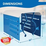 Tongass Blue Universal Pool Pump Motor Cover 13.1"X8.5". Fixed Price $62.99.