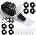 24PCS Pool Solar Cover Reel Attachment Straps Kit For Ground Swimming. Fixed Price $13.97.