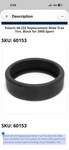 Polaris 48-232 Replacement Wide Trax Tire, Black For 3900 Sport. Fixed Price $28.00.