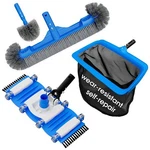 Pool Cleaning Kit 3-IN-1 18IN Brush Vacuum Net Tidymister TZ001 Full Head. Fixed Price $74.99.