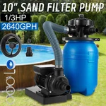 10" Sand Filter System Above Ground 10,000 Gallons Pool With 1/3HP Pump 2640GPH. Fixed Price $95.90.
