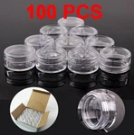 100 Pack Jars High Quality 5 Gram/ml Plastic Empty Sample Container Cosmetic. Fixed Price $14.99.