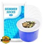 Kgc 20PK Pool Skimmer Socks Reusable Filter Basket Covers Debris. Fixed Price $20.00.