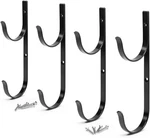 Pool Pole Hanger Premium 4PC Black Aluminium Holder Set By Aquatix Pro, Ideal. Fixed Price $23.47.