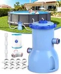 Luxblue 2026 Improved Small Pool Filter Pump Etl 530GPH, Dark. Fixed Price $77.99.