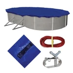 Pool Cover 28 Ft X Oval Above Ground Winter Blue Wave Gold BWC926 15-YEAR. Fixed Price $154.99.