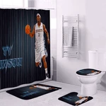 Denver Nuggets Ty LAWSON2 Waterproof Shower Curtain Non-slip Toilet Lid Cover Ba. Fixed Price $34.99.