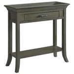 Leick Home 10127-GR Traditional Tray Edge Console Table Hall Stand With Shelf,. Fixed Price $208.97.