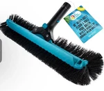 18" Heavy-duty Floor & Wall Pool Brush, 270 Degrees Bristles Reinforced Handle. Fixed Price $15.00.