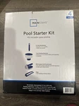 Mainstays Swimming Blue & White Pool 4-PIECE Plastic Water Care Starter Kit. Fixed Price $15.00.