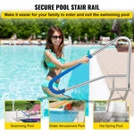 Vevor Pool 55X32 Railing 304 Stainless Steel 250LBS Load Capacity Silv. Fixed Price $295.80.