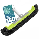 18" Pool Brush Head For Cleaning Swimming Walls,curved Ends Scrub Black. Fixed Price $13.99.