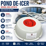 BSV-HP301S Pond Deicer 1000W 120V Floating Water Heater W/ Power Cord Outdoor. Fixed Price $24.99.