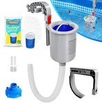 Above Ground Pool Skimmer With 10 Pcs Socks, Floating Surface Sk.... Fixed Price $45.09.