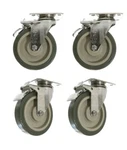 Paragon Storage Reel Locking Wheel Kit, Stainless Steel Set Of 4 KDI-75101E. Fixed Price $113.75.