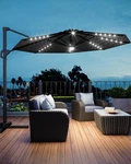 Garveelife 10 Ft Cantilever Umbrella Outdoor Patio Deck Pool, Grey. Fixed Price $192.16.