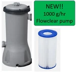 Bestway Flowclear 1,000 Gallons Per Hour Swimming Pool Filter Pump. Fixed Price $99.00.
