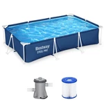 Bestway Steel Pro 9.8' X 6.6' 26" Metal Frame Above Ground Pool W/ Filter Pump. Fixed Price $139.99.