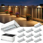 Solar Deck Lights 12 Pack, 3 Color Modes Soft Warm/natural/cool Glow, IP65 Wa.... Fixed Price $55.75.