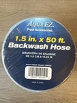 1.5" X 50' Backwash Hose, Aqua Ez Pool Accessories, Blue, BWH50. Fixed Price $11.72.