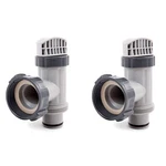 Intex Above Ground Plunger Valves With Gaskets & Nuts Replacement Part (2 Pack). Fixed Price $36.82.