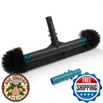 Poolvio 20" 2-IN-1 Heavy Duty Brush Head For Walls, Tiles & Spas. Fixed Price $53.08.