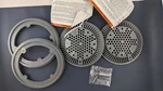 Two Hayward WG1030AVDGRPAK2 Dark Gray Dual Suction Flow Drain Covers/frames. Fixed Price $68.94.
