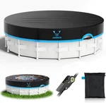 24FT Pool Cover Above Ground, Ratchet Tie Downs With 1500 Lbs Break Streng. Fixed Price $157.57.