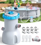 Luxblue 800 Gph Above Ground Pool Filter Pump, Energy-saving Cartridge. Fixed Price $77.68.