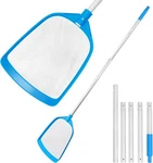 Pool Leaf Skimmer Net Ultra Fine Mesh With 6FT Poles. Fixed Price $31.04.
