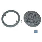 Custom Molded Vinyl Pool Main Drain 8IN Anti Vortex Lid Light Blue 25548-059-000. Fixed Price $45.95.