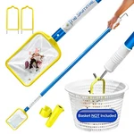 The Skimmie (long Version) Pool Skimmer Net & Pole 53" With Stainless. Fixed Price $70.86.
