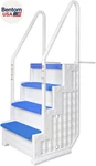 Everest Steps White With Blue For Above Ground Swimming. Fixed Price $364.86.