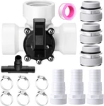 3 Way Swimming Pool Diverter Valve Hose With Adapter, White. Fixed Price $50.05.
