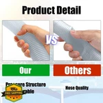 Eboot 2X 1.5" 59" Pool Pump Hose Above Ground Filter Saltwater Sand Clear White. Fixed Price $40.99.