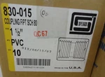10 New Genuine Spears 830-015, 1/2" 1.5" Pvc Coupling SCH80 Threaded Gray. Fixed Price $47.49.